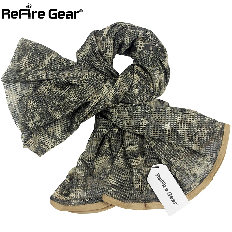 ReFire Gear арабский военный тактический сетчатый шарф мужской армейский Армейский