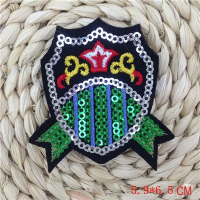 11 шт./лот смешанные дизайнерские нашивки с блестками в виде короны для одежды