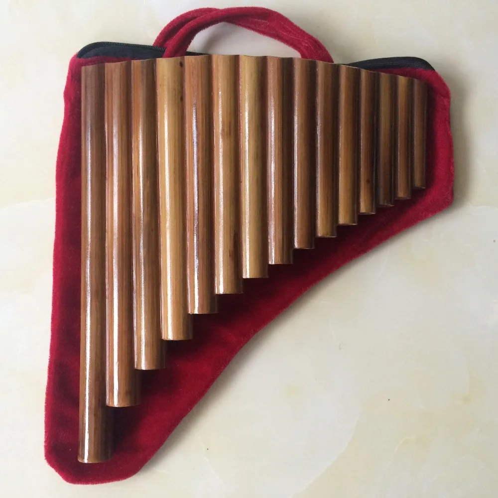 Pan Flute 15 трубок из натурального бамбука инструмент для ветряных приборов ручной