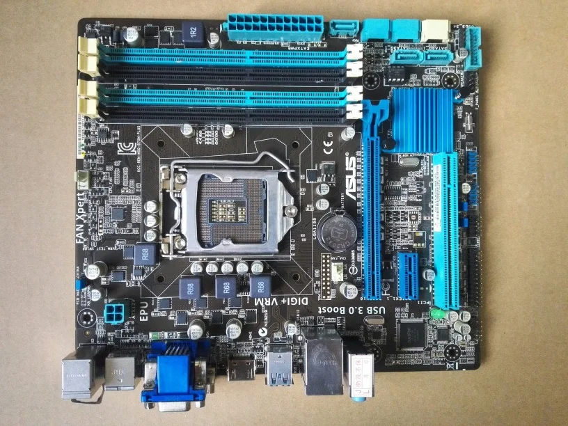 Б/у оригинальная б/у настольная Материнская плата Asus Intel B75 Socket LGA 1155 i3 i5 i7 DDR3 32G SATA3