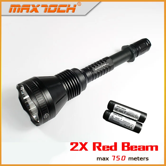 Розовый MAXTOCH Shooter 2X красный луч 750 м+ расстояние, 270lm, красный светодиодный Дальний Красный светильник, ночной охотничий фонарь - Цвет: Розовый