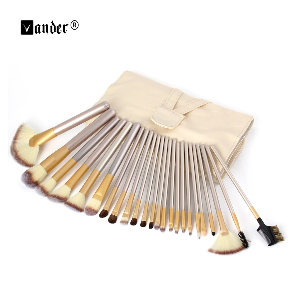 24 шт./компл. Профессиональные кисти для макияжа тени век консилер губ пудра набор