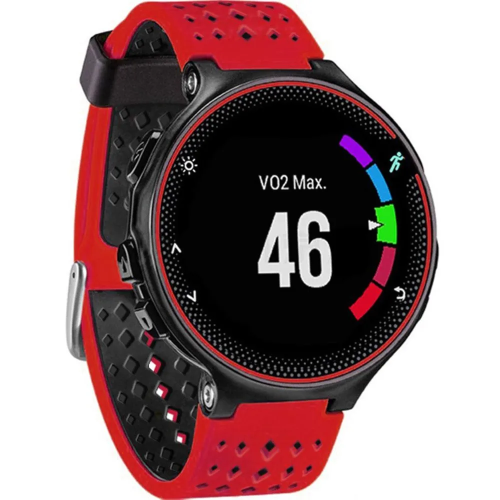 Новая мода мягкий силиконовый для Garmin Forerunner 220/230/235/620/630 замена наручные часы