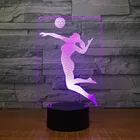 Волейбольные, семицветные сенсорные ночные светильники, оптовая продажа, рождественские украшения, подарок для детской комнаты, светодиодные Usb лампы для детей