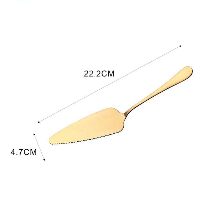 200 шт. лопатка из нержавеющей стали для торта нож ко дню рождения пиццы розовое