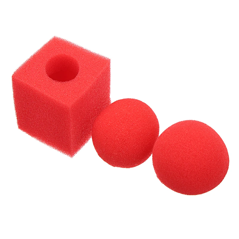 

1 Set Sponge Magic Tricks Ball To Square Close Up Magic,Easy To do Magic for Children Magician Trick Drop Shipping