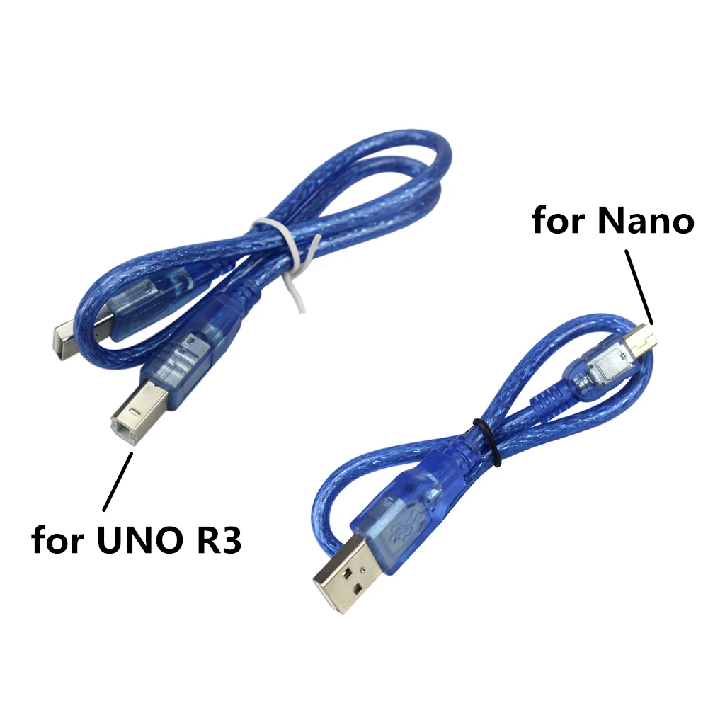 Usb кабель для arduino совместим с Nano3.0 UNO R3 ATMEGA328P PU/ATMEGA8U2 и Mega 2560 Mega2560 REV3 ATmega2560 16AU|Кабели