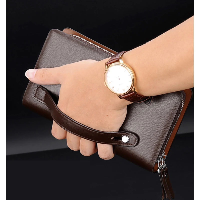 Мужской кошелек YUESKANGAROO Длинный из кожи для повседневной носки 2019|men purse|brand designer