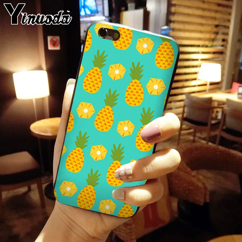 Yinuoda Летний милый мягкий чехол для телефона с золотым ананасом iPhone X XS MAX 6 6s 7 7plus 8