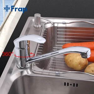 Смеситель для кухни Frap, латунный, с одной ручкой, устанавливается на палубу, смеситель холодной и горячей воды кран F4921