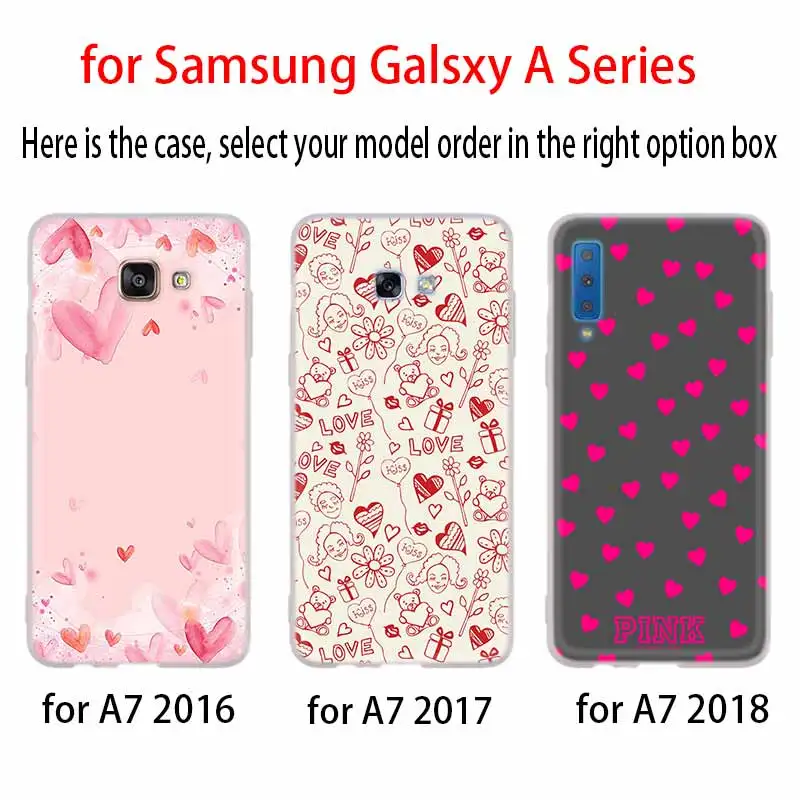 Сердечко с принтом любящее чехол для Samsung Галактики A12/A20/A51/A70/A20s/A21s/A32/A50/A50s/A42/A52/A72 5G