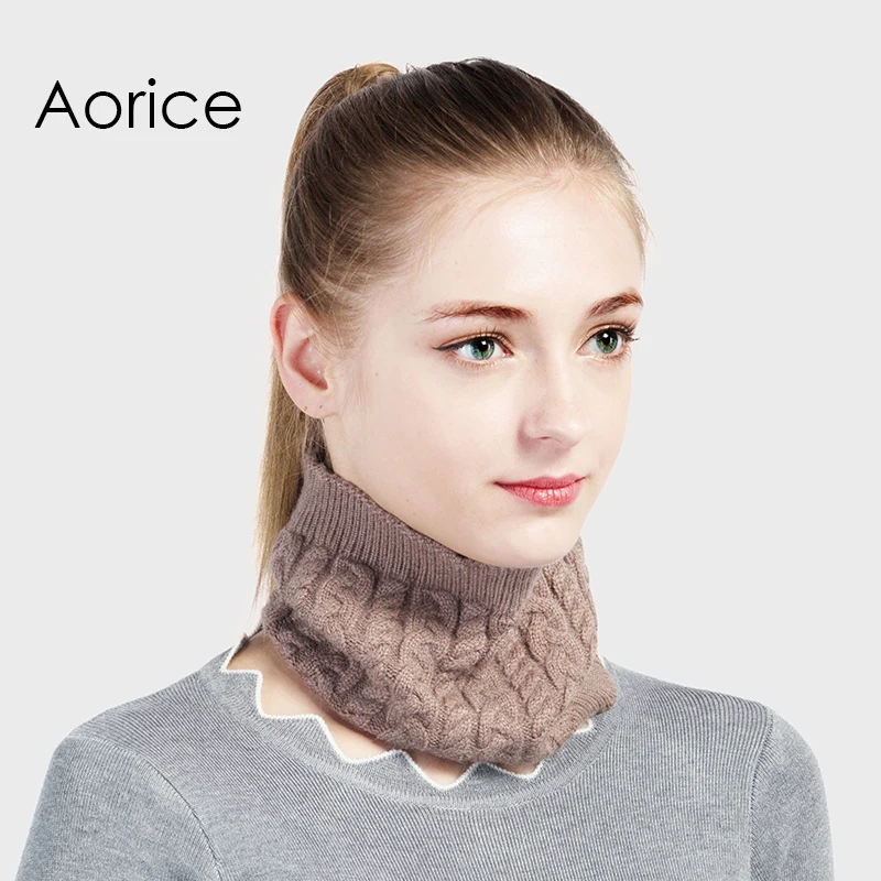 Зимняя брендовая шапка Aorice однотонные вязаные шапки с воротником используются