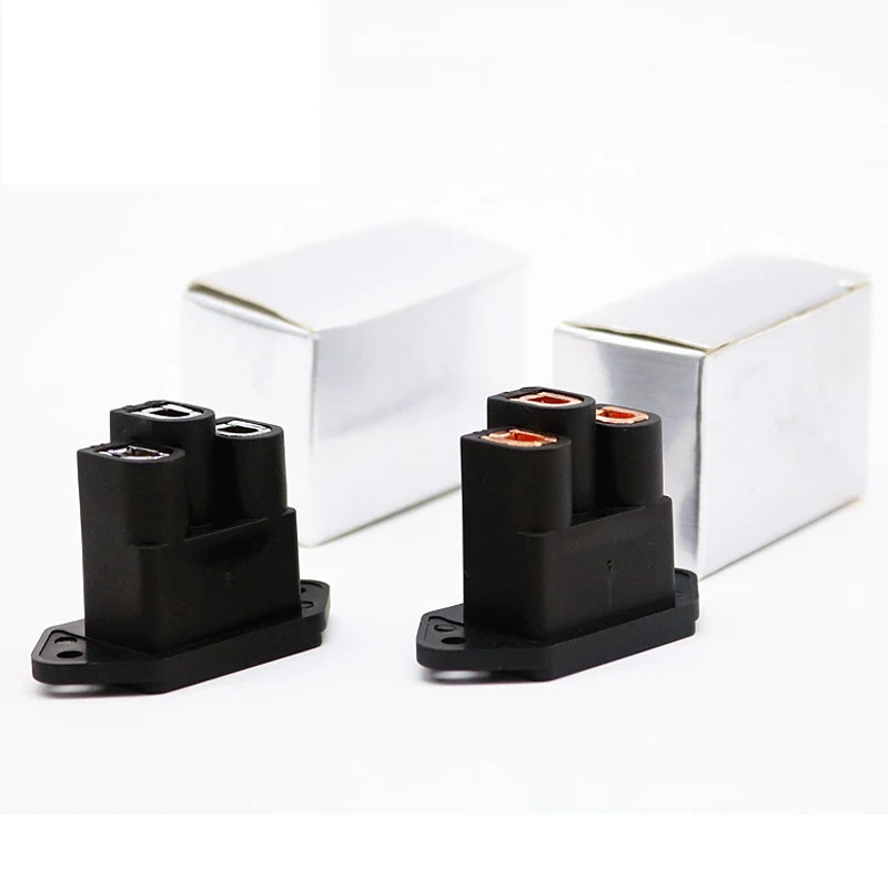 Фото 2 шт. FI-06 Hi-End DIY HIFI красное чистое медное покрытие вилка США IEC входная розетка переменного тока 250 В 10 А №3