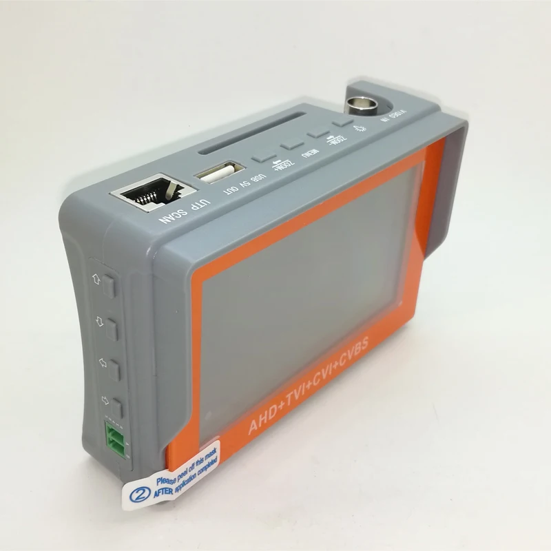 IV7W 4 в 1 Тестер pro 5MP AHD CVI TVI CVBS CCTV тестер безопасности монитор с экраном 4,3 дюйма 5V2A 12v1A