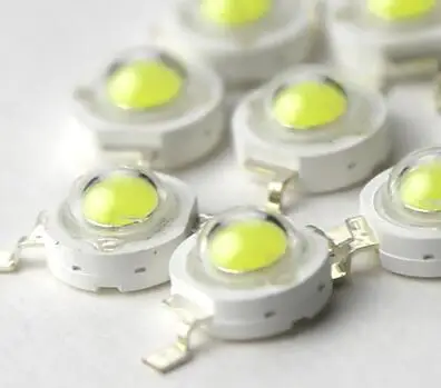 

100PCS x 1W 3W Cool White Warm White EPISTAR double Chip 2 x 23*45MIL Copper bracket High Power led lamp