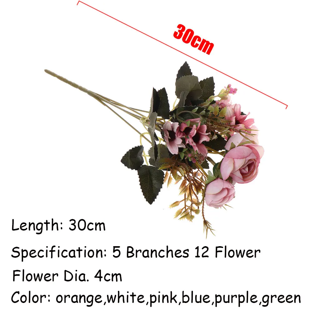 Шелковая чайная роза 30 см праздничный Декор ручной работы для дома искусственные