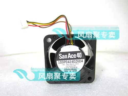 Original SANYO 109P0424DZ6D4 4cm 40*40*20MM 24V 0.13A 4 wires cooling fan | Компьютеры и офис