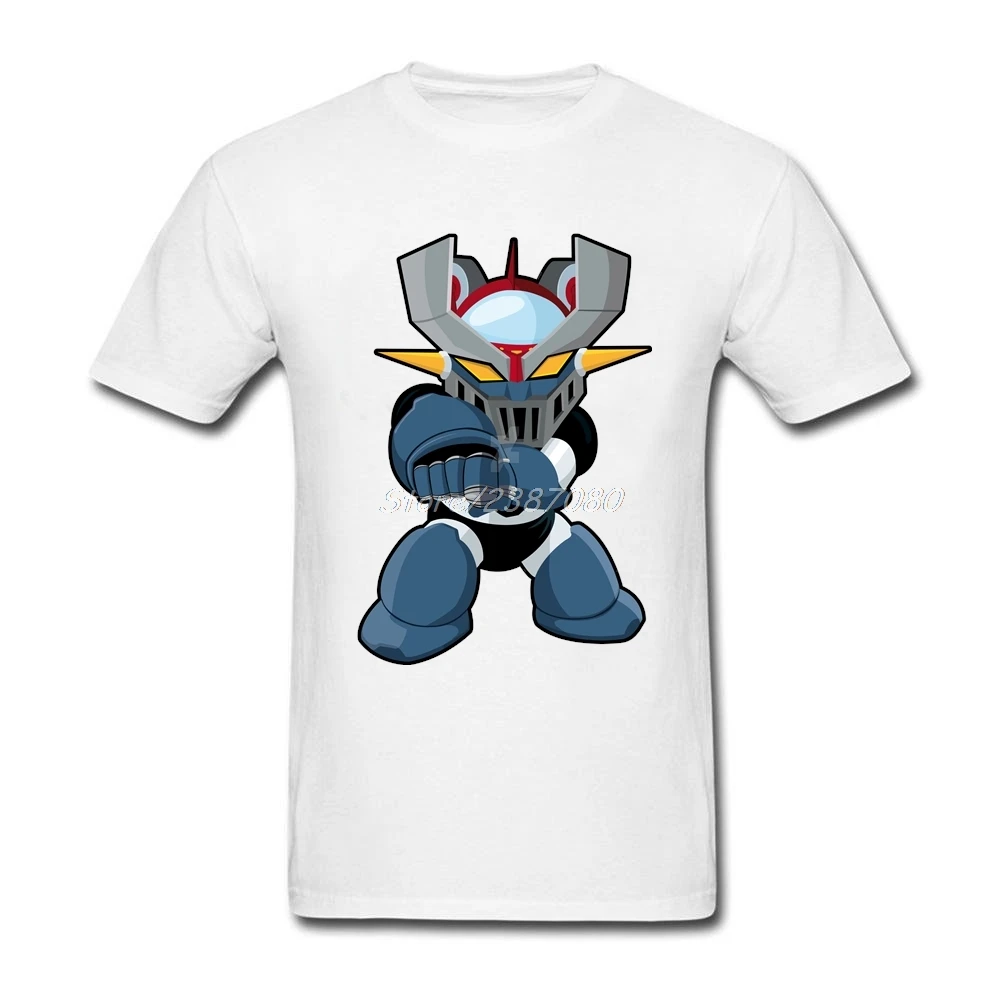 Футболка Mazinger Z мужская с коротким рукавом модная тенниска из хлопка забавная