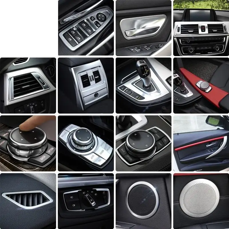 Car Styling Control System Outlet Dashboard Interior Modified Decorative Covers Sticker Strip 13 14 15 16 17 FOR BMW 3 series | Автомобили