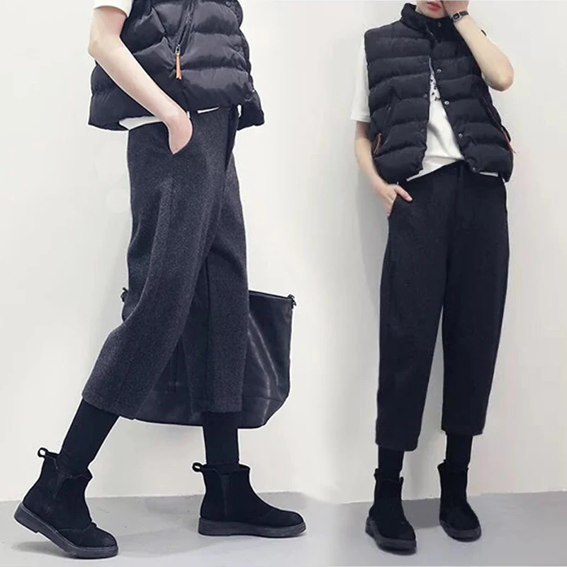 

2020 New Women Harem Pants Autumn Fashion Ankle-Length Loose Casual High Waist Lady Pants plus size 4XL