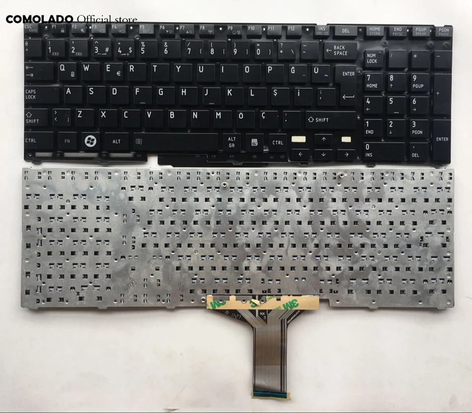 TR Турецкая клавиатура для Toshiba Satellite P750 P755 P750D P770 P770D P775 X770 X775 черная ноутбука