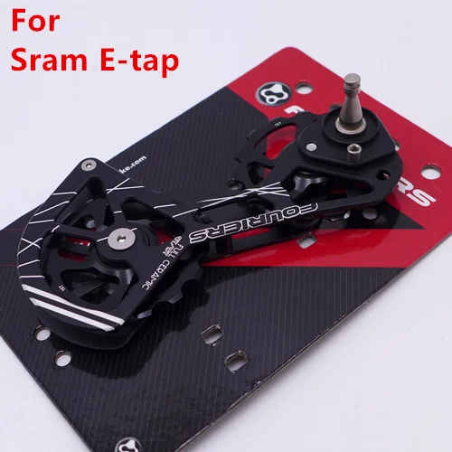 etap black Система FOURIERS OSPW из сплава для SRAM Red/Force/Rival/E-tap, дорожный велосипед, задний привод, негабаритный шкив, колесный керамический подшипник - Цвет: etap black