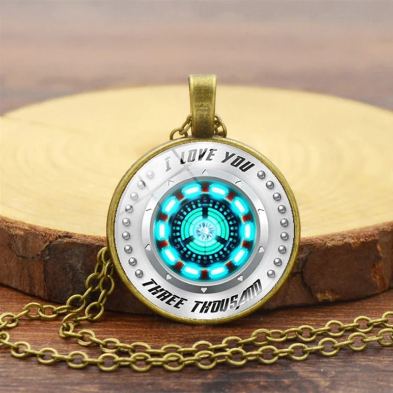 Ожерелье с персонажами из Marvel для мужчин Tony Stark Arc Reactor ожерелье s Мстители 4