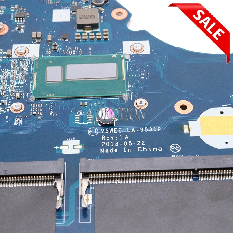 NOKOTION V5WE2 LA-9531P материнская плата для ноутбука Acer ASPIRE E1-572 E1-572G Материнская SR16Z I7-4500U R7