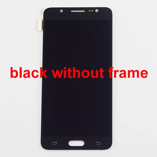 Black without frame Для samsung Galaxy j5 Дисплей Сенсорный экран дигитайзер в сборе для samsung J510F ЖК-дисплей Дисплей 510FN J510M J510Y J510G J510 - Цвет: Black without frame