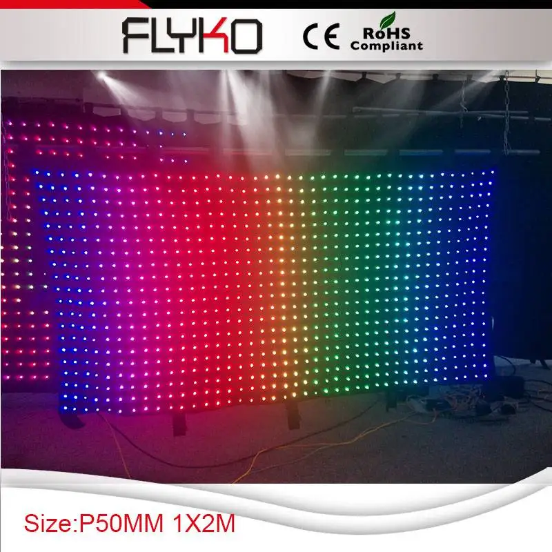 Free shipping P50MM 1*2M sample size led christmas curtain scenic backdrops | Лампы и освещение