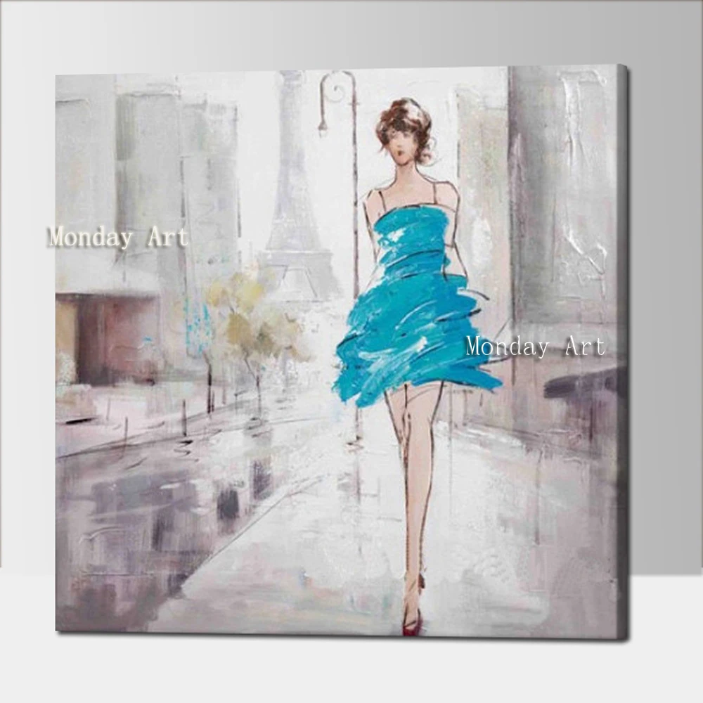 

Canvas painting handpainted portrait oil Paintings Wall Pictures For Living Room bedroom Home Decoration Modern Oil Painting