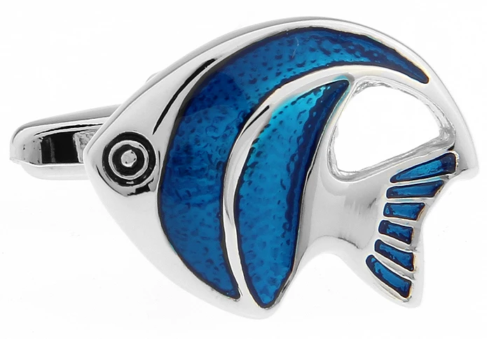 Мужские свадебные запонки новинка редкие причудливые рыбы и чистая