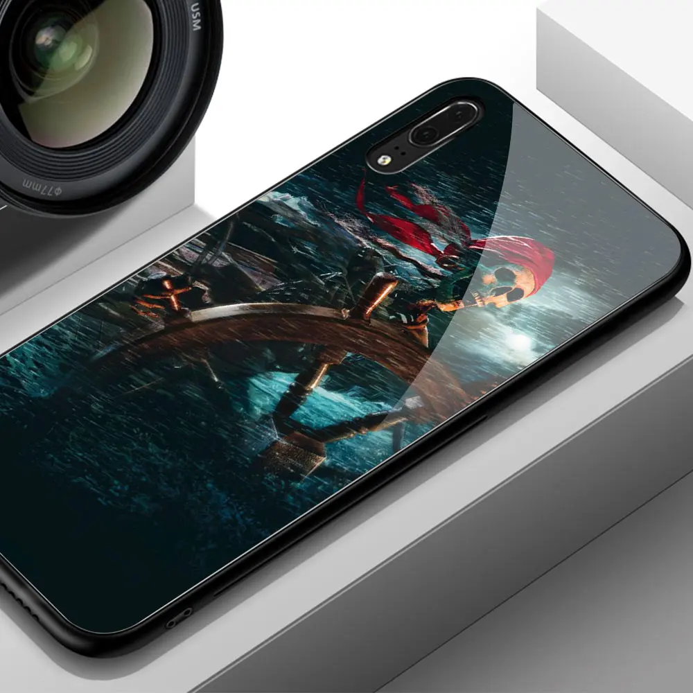 Cover for Huawei P20 Pirates of the Caribbean Tempered Glass Case Mate 9 10 Pro P10 Honor V9 V10 Play Nova 3e | Мобильные телефоны