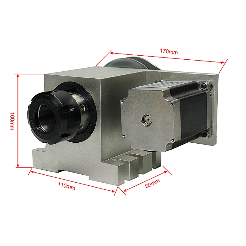 Harmonicgear retarder A axis cnc 4axis Rotary с ER32 collet для фрезерного станка cnc|Запчасти