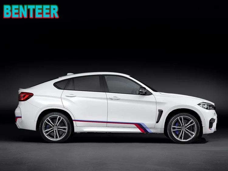 3 цвета KK новые наклейки на боковые кузова автомобиля M performance для BMW F30 F10 F20 E90 E60 E40