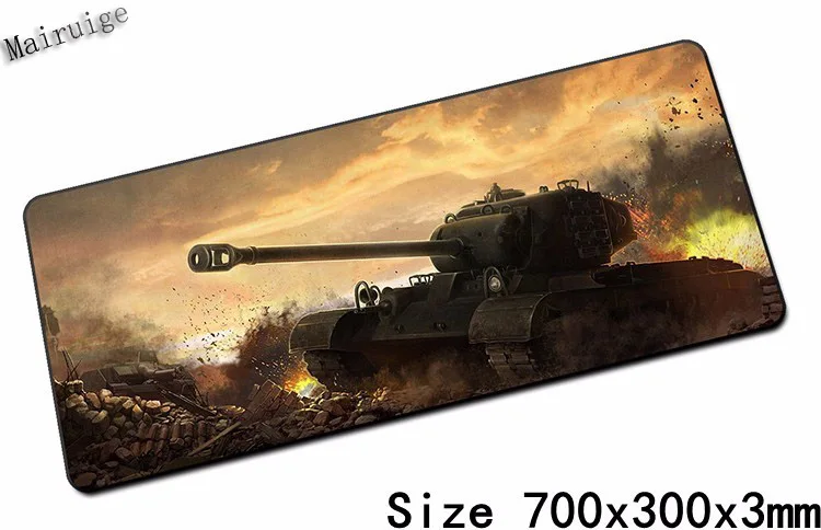 

Mairuige World of Tanks Battle Large Size Mouse Pad Plain Extended Water-resistant Anti-slip Natural Rubber Gaming Mousepad Desk