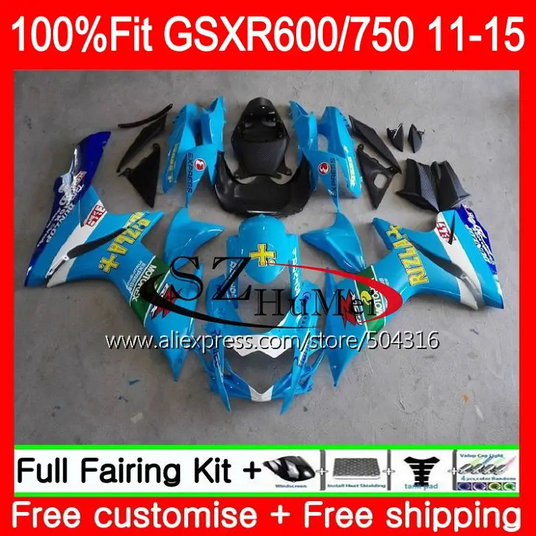 

Инъекция для SUZUKI GSX-R600 K11 rizla Blue GSX 600 750 11 12 13 14 15 33SH3 GSXR600 GSXR750 2011 2012 2013 2014 2015 обтекатель