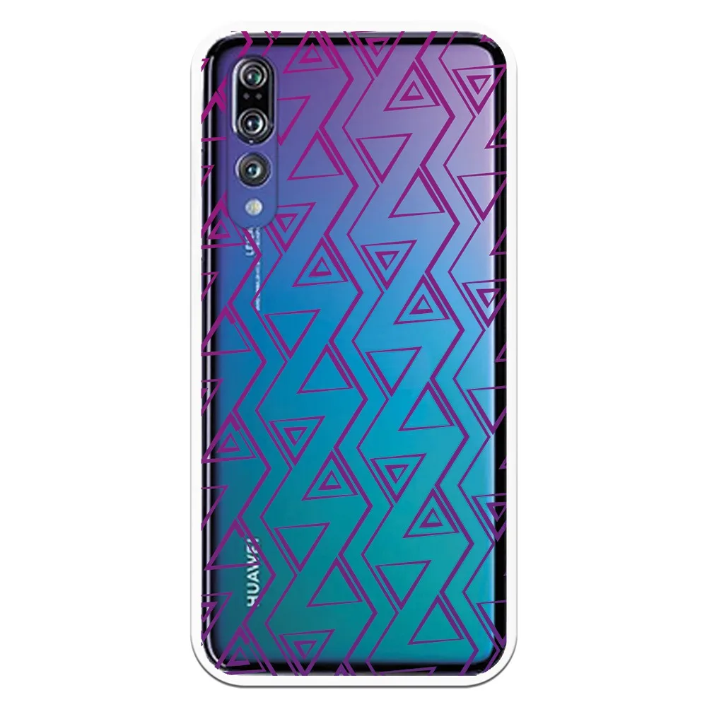 Чехол подставка для костюма с рисунками триангулосов WP016 Huawei P20 Pro|Бамперы| |