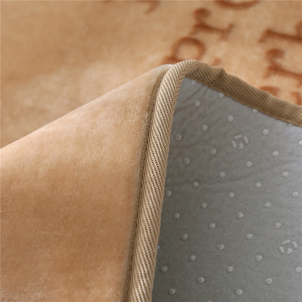 Детский коврик для ползания Комфортный из микрофибры бархатный нескользящий