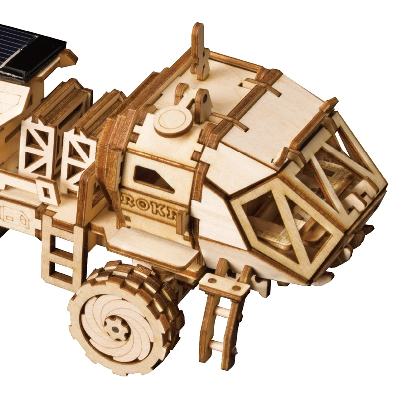 Robotime подвижная игрушка для обнаружения Rover Solar Energy 3D DIY лазерная резка деревянная