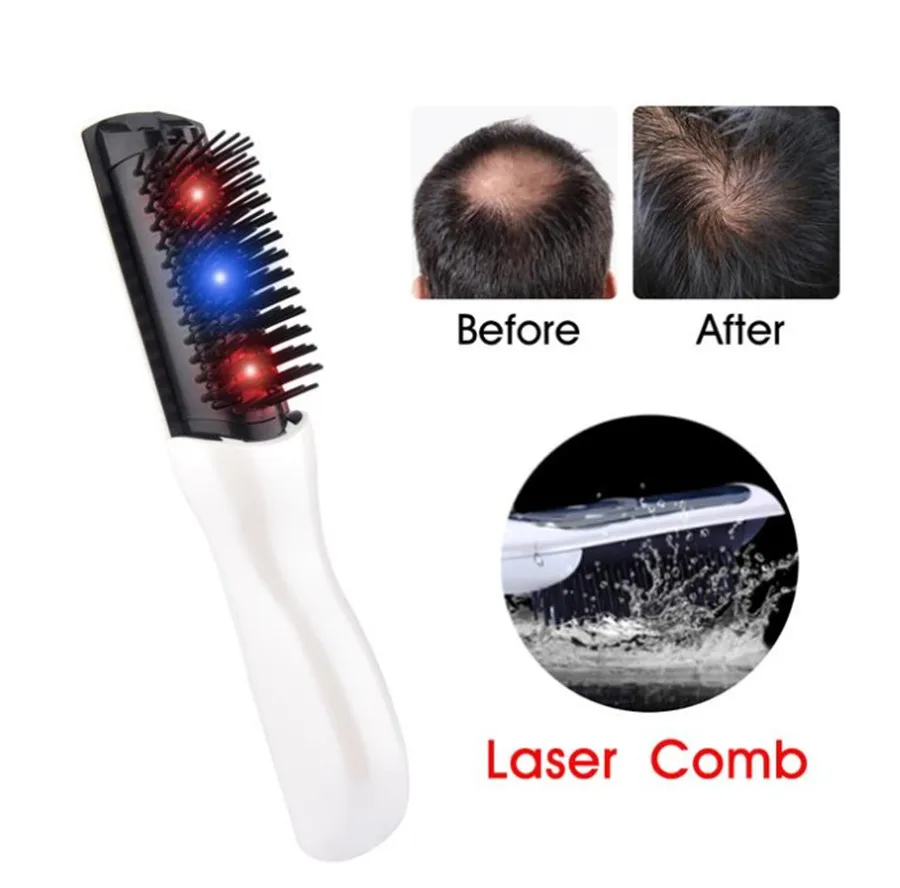 

Electric Laser AntiLoss Comb Hair Re-Growth Infrared Vibration Massage Therapy Hairbrush Physiotherapy Head Scalp Massager Comb