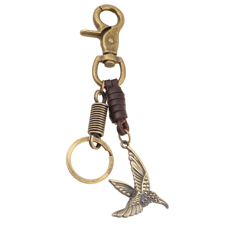 Панк Винтаж Брелок с фигуркой орла сумка Подвесные Брелки Porte clef браслеты