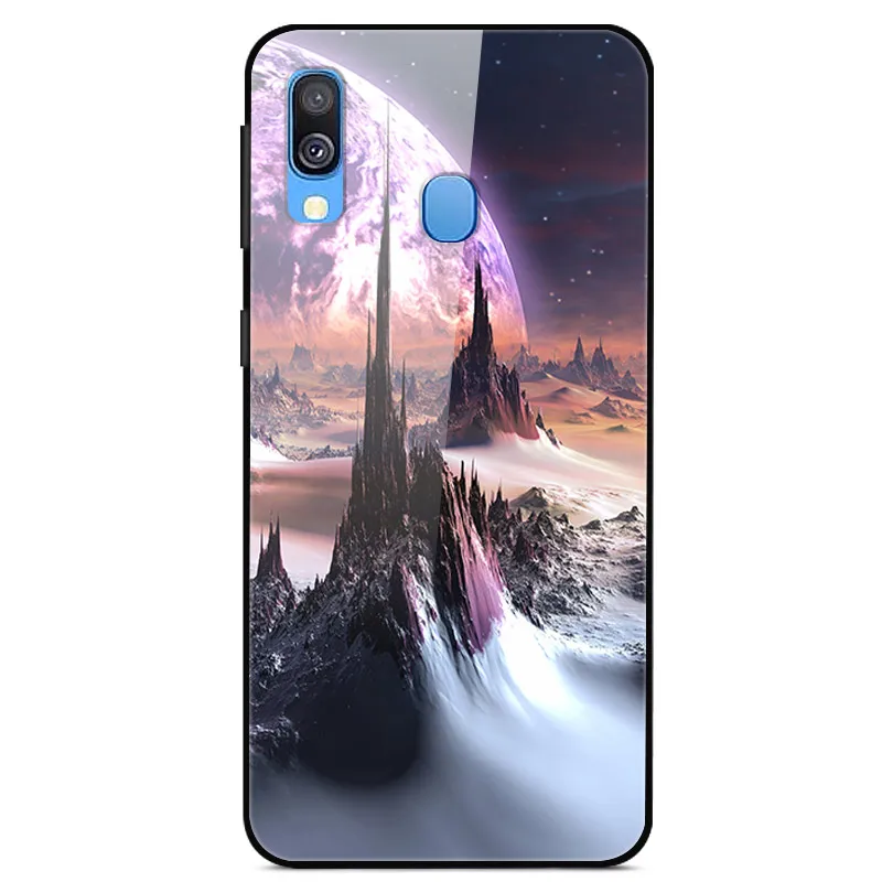 Чехол из закаленного стекла для Samsung Galaxy A70 чехол жесткая задняя крышка A40 A51 A71