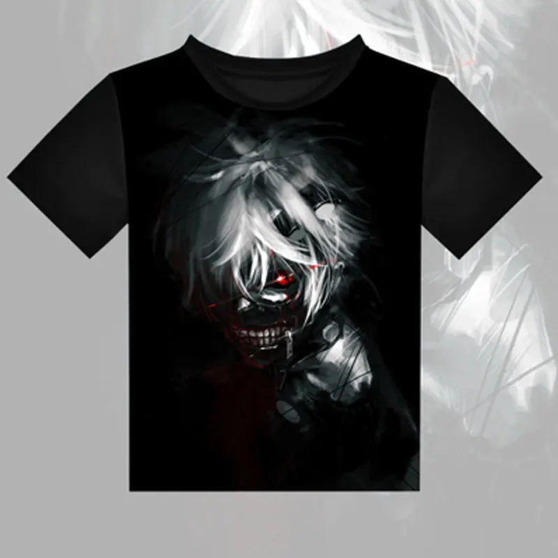Токийский Гуль футболки Аниме Kirishima Touka Kaneki Ken Косплей Футболка Повседневные