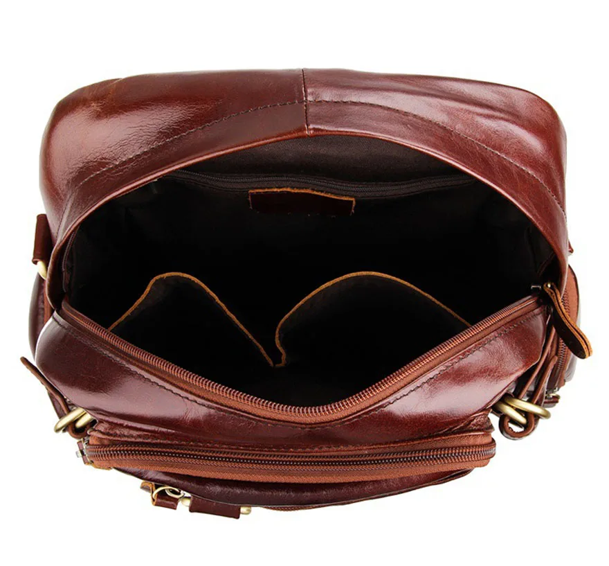 Мужской/женский винтажный Модный Рюкзак из натуральной кожи для ноутбука 13 7