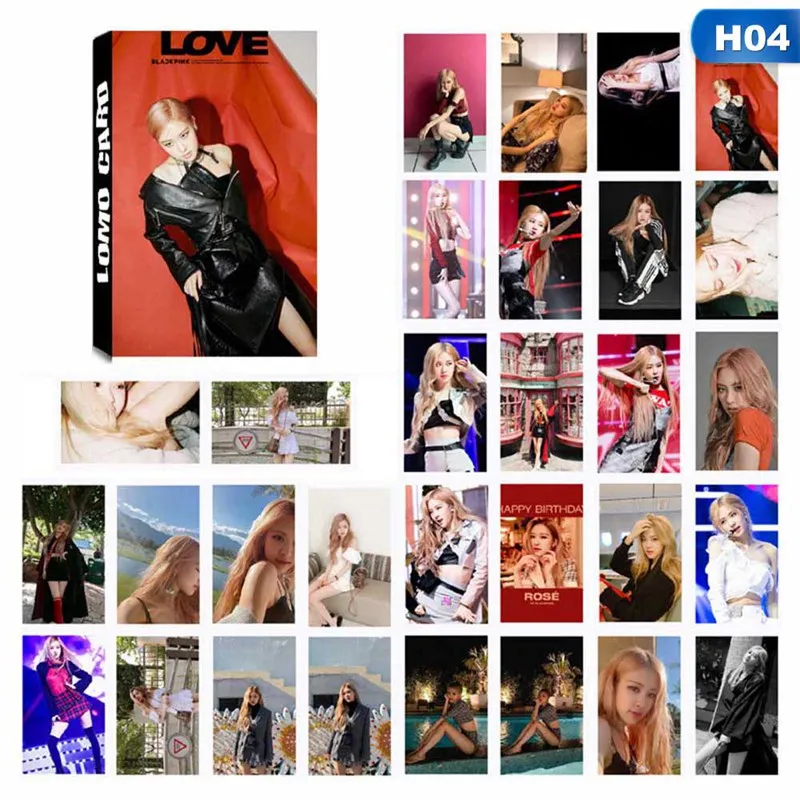 H04 30 шт./компл. K-POP BLACKPINK альбом убить любовь альбом самодельные Бумага ЛОМО карта фото карты Фотокарта - Цвет: H04