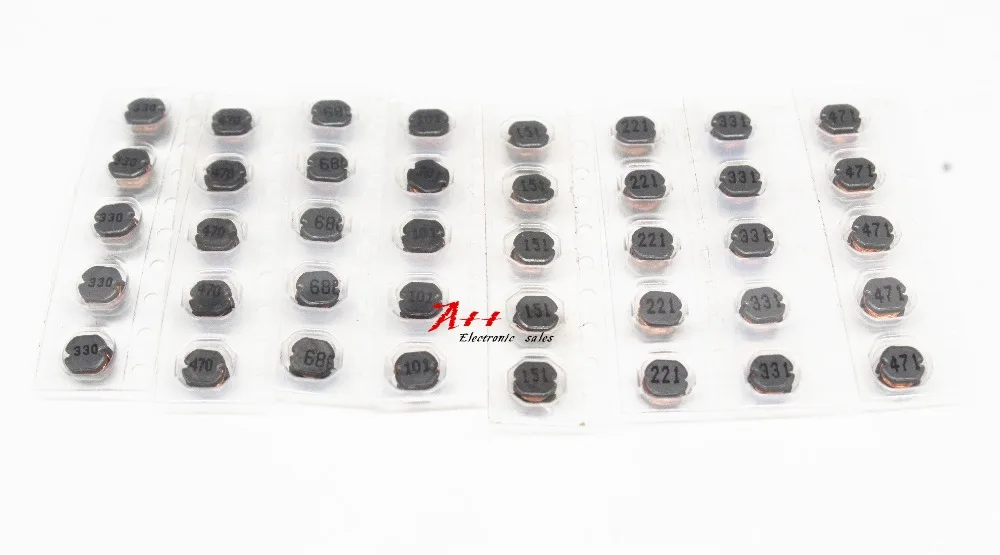 Набор индукторов мощности CD43 SMD 75 шт. 15 значений|inductor assorted kit|inductor assortmentinductor kit |