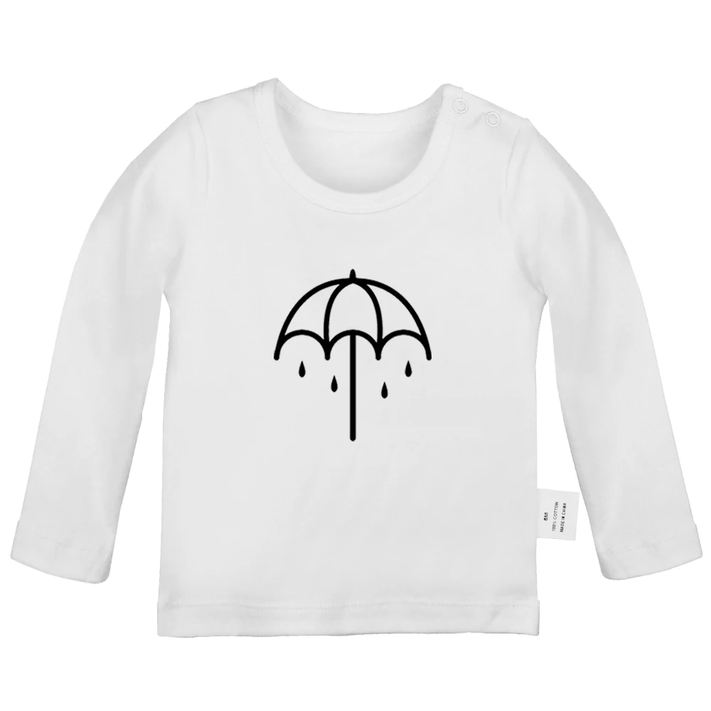 Футболки для новорожденных с надписью The nightness Before Christmas Bring me horizon Band однотонные