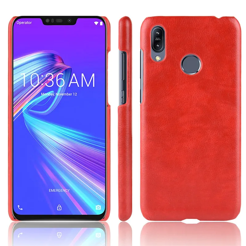 Жесткий кожаный чехол для Asus Zenfone Max M2 ZB633KL Pro ZB631KL ZB 633KL 631KL |