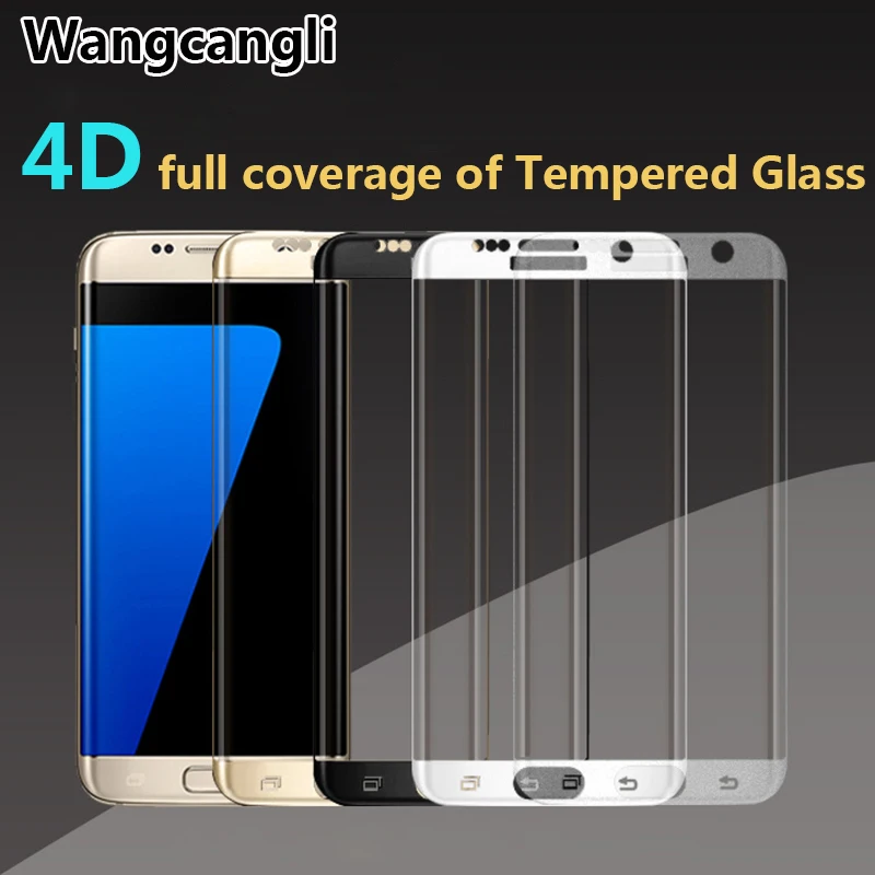 Для samsung galaxy s7 edge защита экрана 4D Новый 3D полное покрытие закаленное стекло для S6